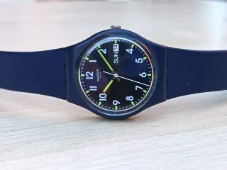 Reloj Swatch Unisex Pila Azul Marrón