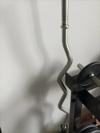 Barra Z Musculación Cromada 1.20