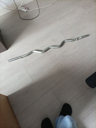 Barra Z Musculación Cromada 1.20