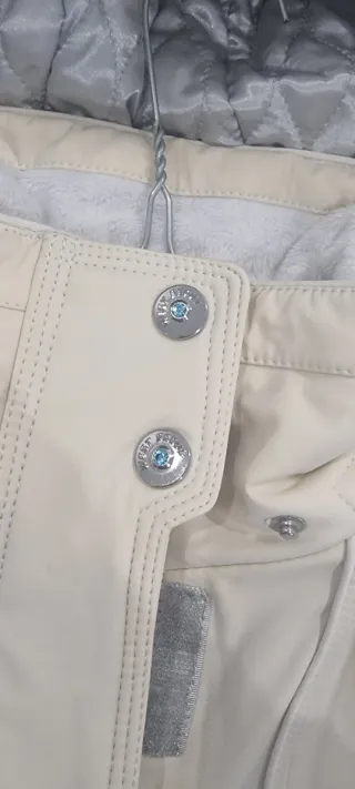 Giubbotto donna neve beige/bianco