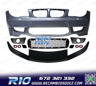PARAGOLPES DELANTERO BMW E81 E82 E88 06-10 LOOK 1M PDC SRA +