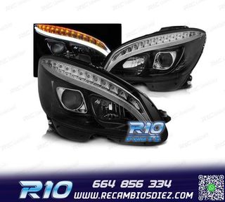 FAROS MERCEDES W204 07-10 TUBE LIGHT LED NEGROS