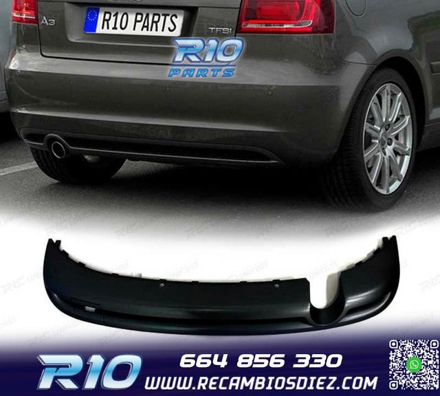 DIFUSOR AUDI A3 8P 08-12 LOOK S LINE