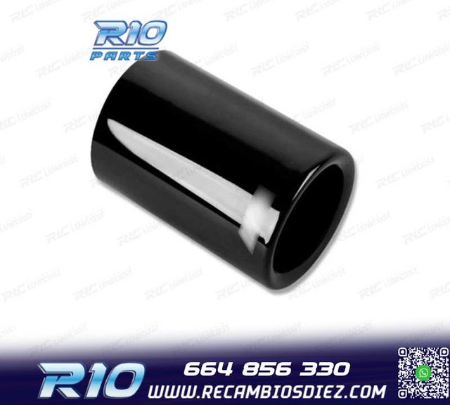 COLA ESCAPE BMW LOOK M POWER PERFORMANCE INOX NEGRO