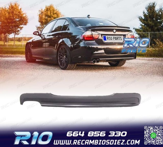 DIFUSOR BMW E90 E91 LOOK M DOBLE SALIDA