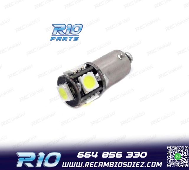 BOMBILLA LED CANBUS BA9S T4W