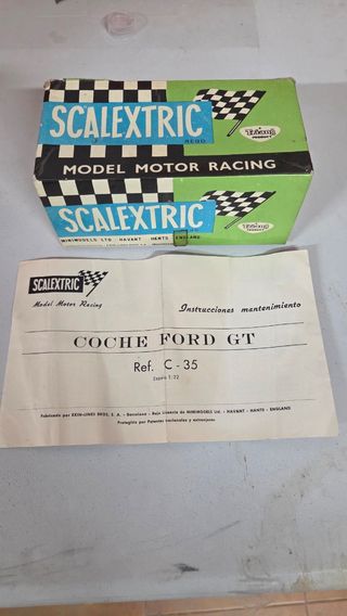 Caja Original Scalextric Coche Ford GT