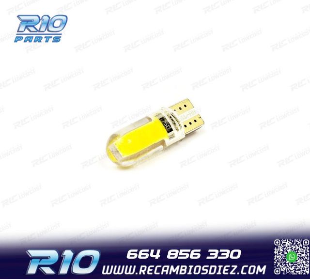 BOMBILLA LED CANBUS W5W T10 ECONÓMICA SILICONE