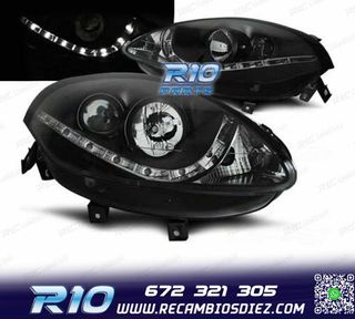FAROS FIAT BRAVO 07- LUZ DIURNA FONDO NEGRO