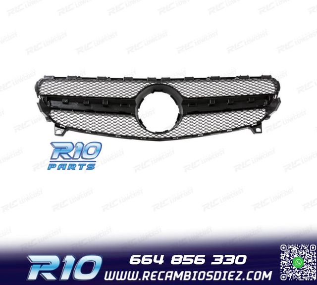 PARRILLA MERCEDES CLASE A W176 15-18 LOOK AMG A45 NEGRO BRIL