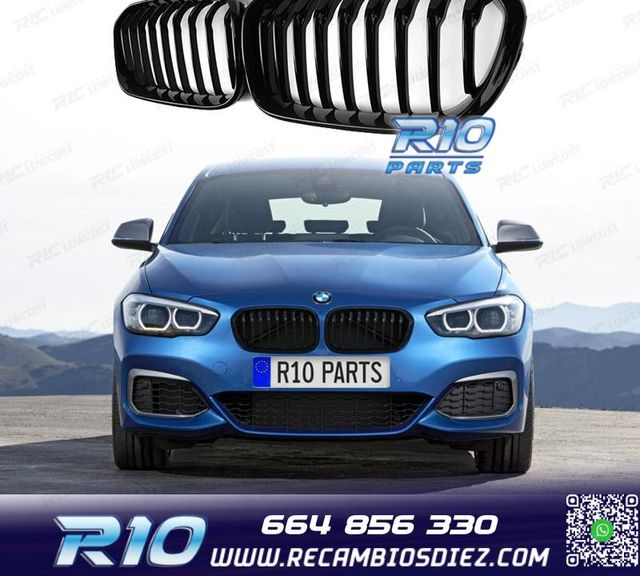 PARRILLAS BMW F20 LCI 15-19 NEGRO BRILLO
