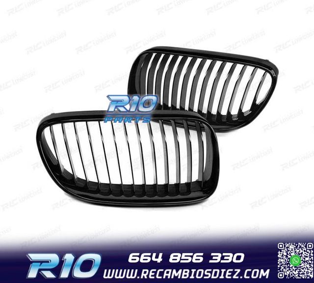 PARRILLAS BMW E92 E93 LCI 10-14 LOOK M3 NEGRO BRILLO