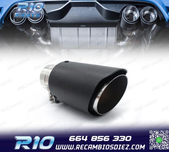COLA ESCAPE CARBONO UNIVERSAL TIPO AKRAPOVIC 76MM