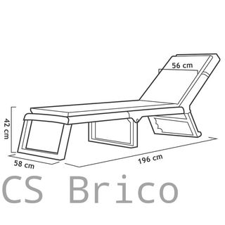 Tumbona Dream con Cojín Wengué