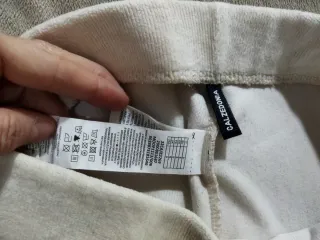 Leggings de pana Calzedonia blanco roto