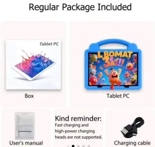 Tablet 10.1 Blu per Bambini con Protezione