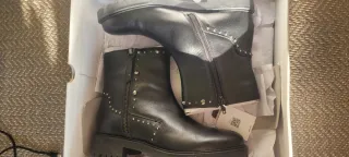 Botines Geox Piel Negros Talla 39