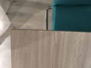 Mesa de salón extensible madera y metal