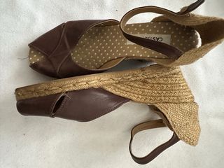 Espadrillas Castaner zeppa pelle 40