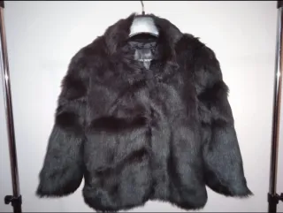 Pellicciotto ecologico Danny Rose nero