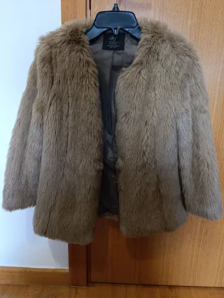 Abrigo de pelo marrón