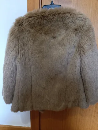 Abrigo de pelo marrón