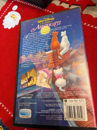 VHS Walt Disney Gli Aristogatti Classico Originale