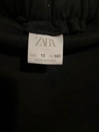 Falda pantalón negra con lazo