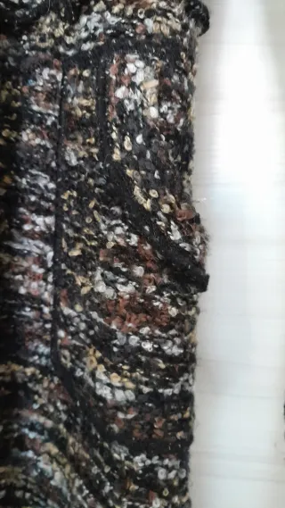 Cappotto lungo in acrilico elasticizzato