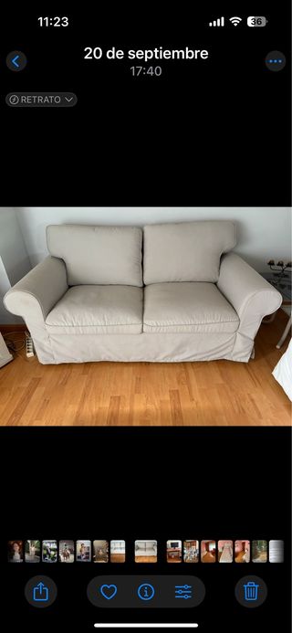 Sofá Ektorp Ikea 2 plazas