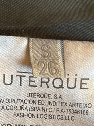 Cazadora Uterque Piel Negra Talla S