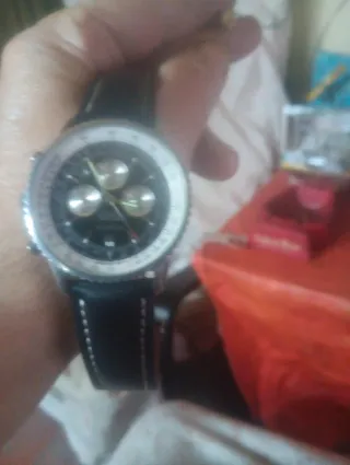 Reloj Breitling Negro y Plateado