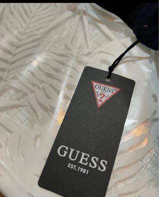 Marsupio blu Guess