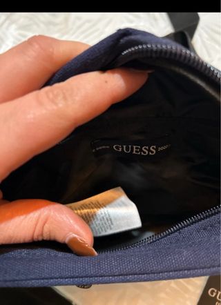 Marsupio blu Guess