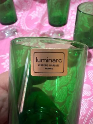Calice da liquore verde Luminarc - Set di 5