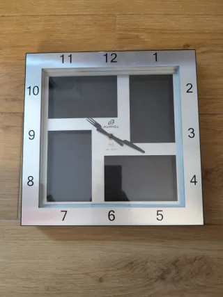 Orologio da parete Auriol con 4 cornici per foto