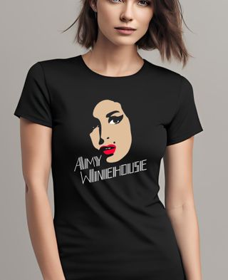 Camiseta Amy Winehouse Negra