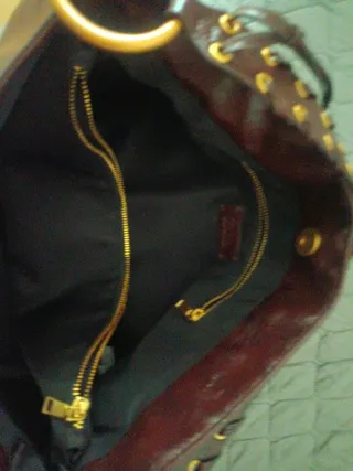 Bolso Zara color vino