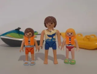 Playmobil Lote Acuático Coche Barco Figuras
