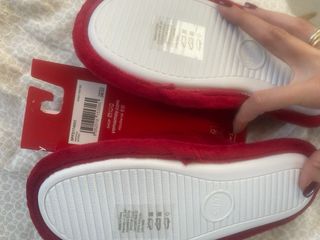 Ciabatte rosse in pile regalo di natale perfetto