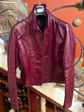 Giubbino donna vera pelle vintage