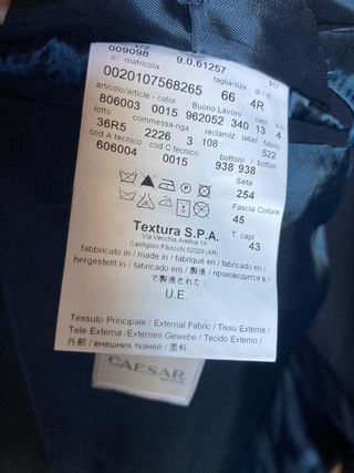 Abito Caesar Blu Taglia 66