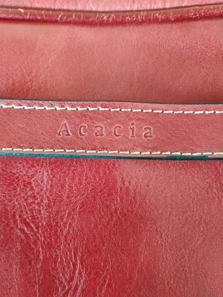 Bolso granate y monedero