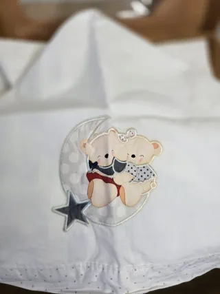 Sábanas y funda almohada bebé