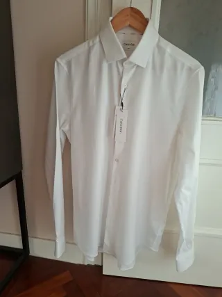 Camisa Calvin Klein Blanca Talla 39 Nueva
