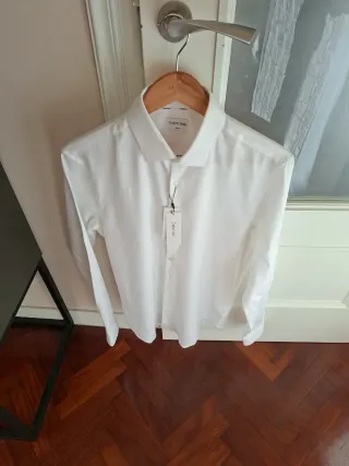 Camisa Calvin Klein Blanca Talla 39 Nueva