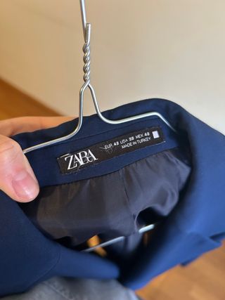 Traje Zara Azul Marino Hombre