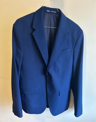 Traje Zara Azul Marino Hombre