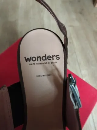 Sandalias tacón Wonders Talla 37
