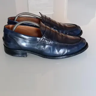 Mocassini Uomo Melluso Tg 43 Blu Made in Italy